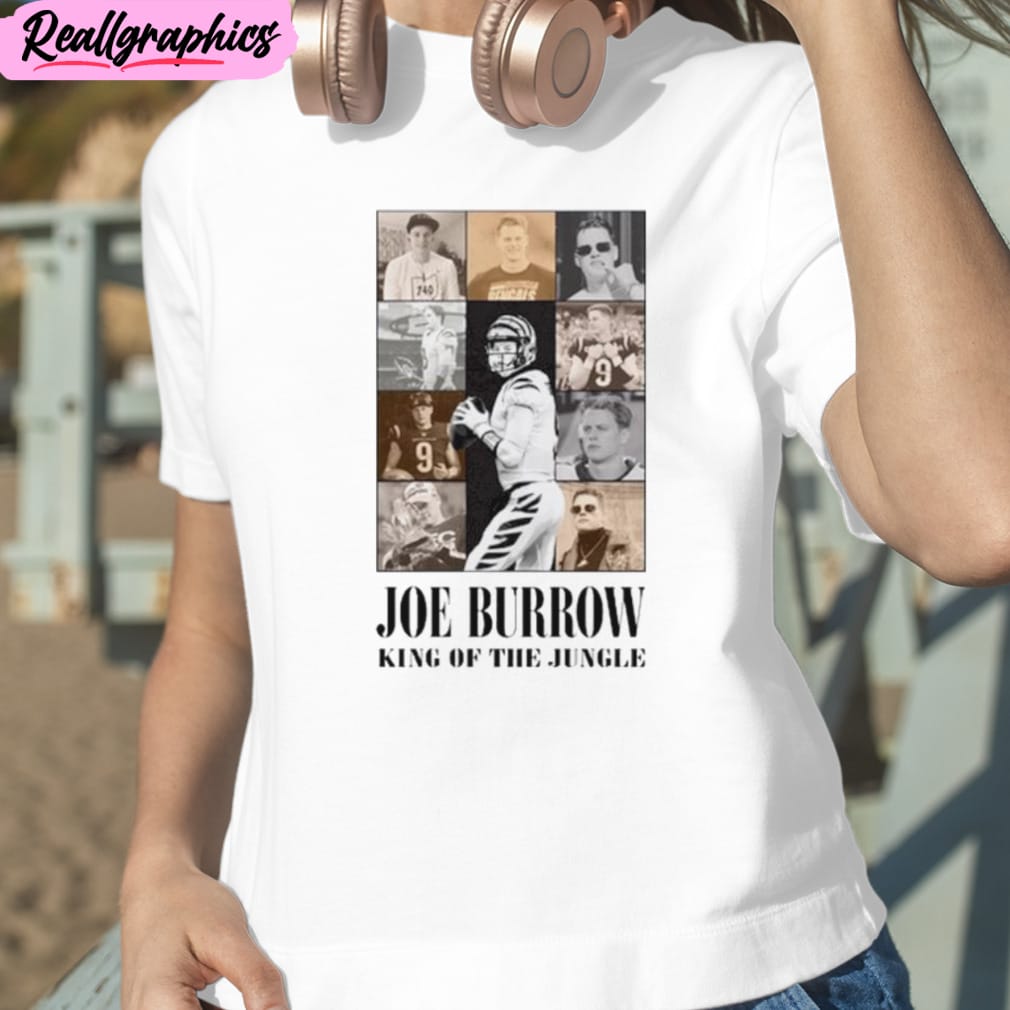 joe burrow king of the jungle eras tour unisex t-shirt, hoodie, sweatshirt