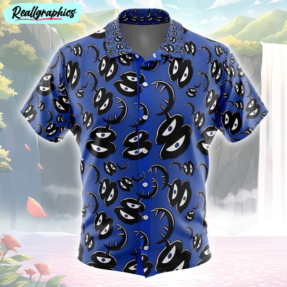 kage ousama ranking button up hawaiian shirt