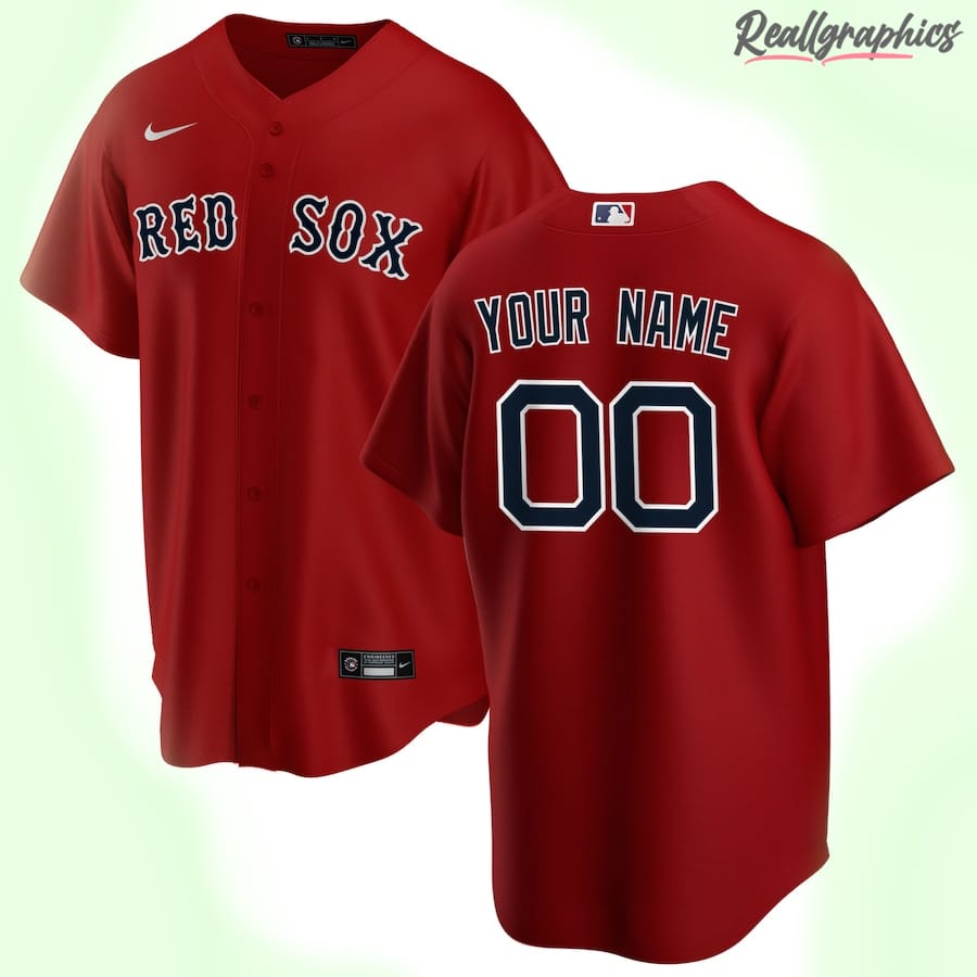 Boston Red Sox MLB Red Alternate Custom Jersey, Red Sox Jersey Cheap For  Sale - Reallgraphics