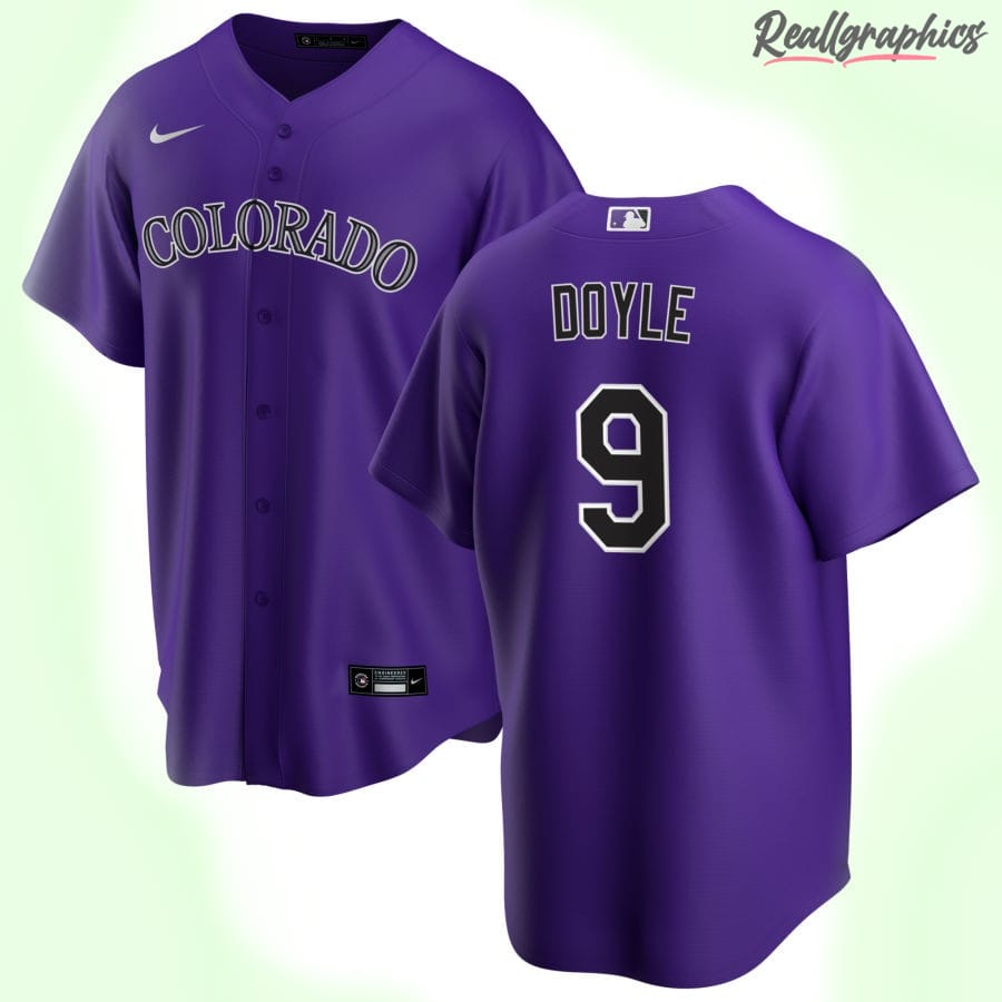Men's Colorado Rockies MLB Purple Alternate Custom Jersey - Reallgraphics
