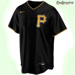 men's pittsburgh pirates mlb black alternate custom jersey