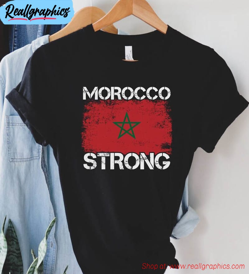 morocco strong shirt, pray for morocco long sleeve unisex hoodie