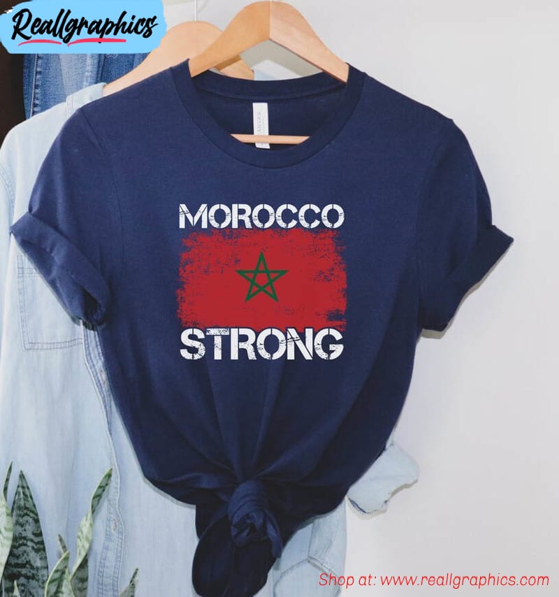 morocco strong shirt, pray for morocco long sleeve unisex hoodie