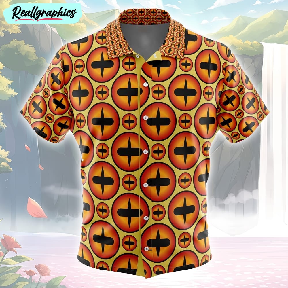 naruto kekkei genkai naruto shippuden button up hawaiian shirt