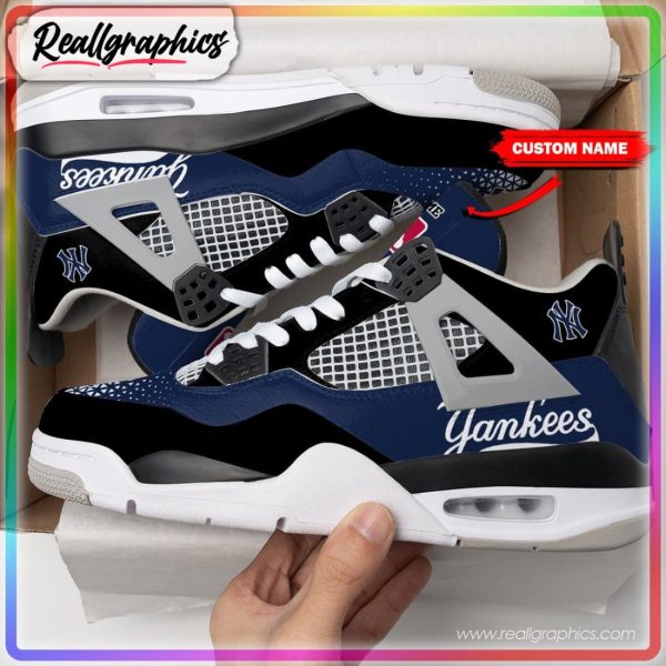 new york yankees football custom air jordan 4 shoes