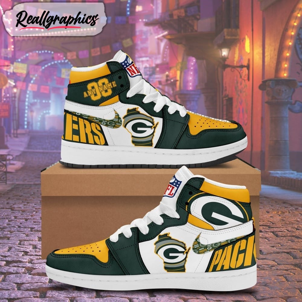 Green Bay Packers Air Jordan 11 Sneakers Gifts For Men Women