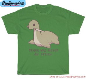 peace was never an option shirt, trendy short sleeve tee tops