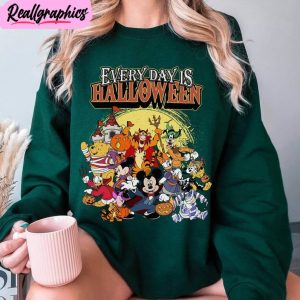 retro everyday is halloween shirt, disney characters shirt hoodie, sweatshirt