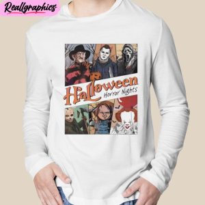 retro halloween 2023 horror nights unisex t-shirt, hoodie, sweatshirt