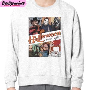 retro halloween 2023 horror nights unisex t-shirt, hoodie, sweatshirt