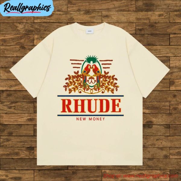 rhude trendy shirt, vintage short sleeve unisex t shirt