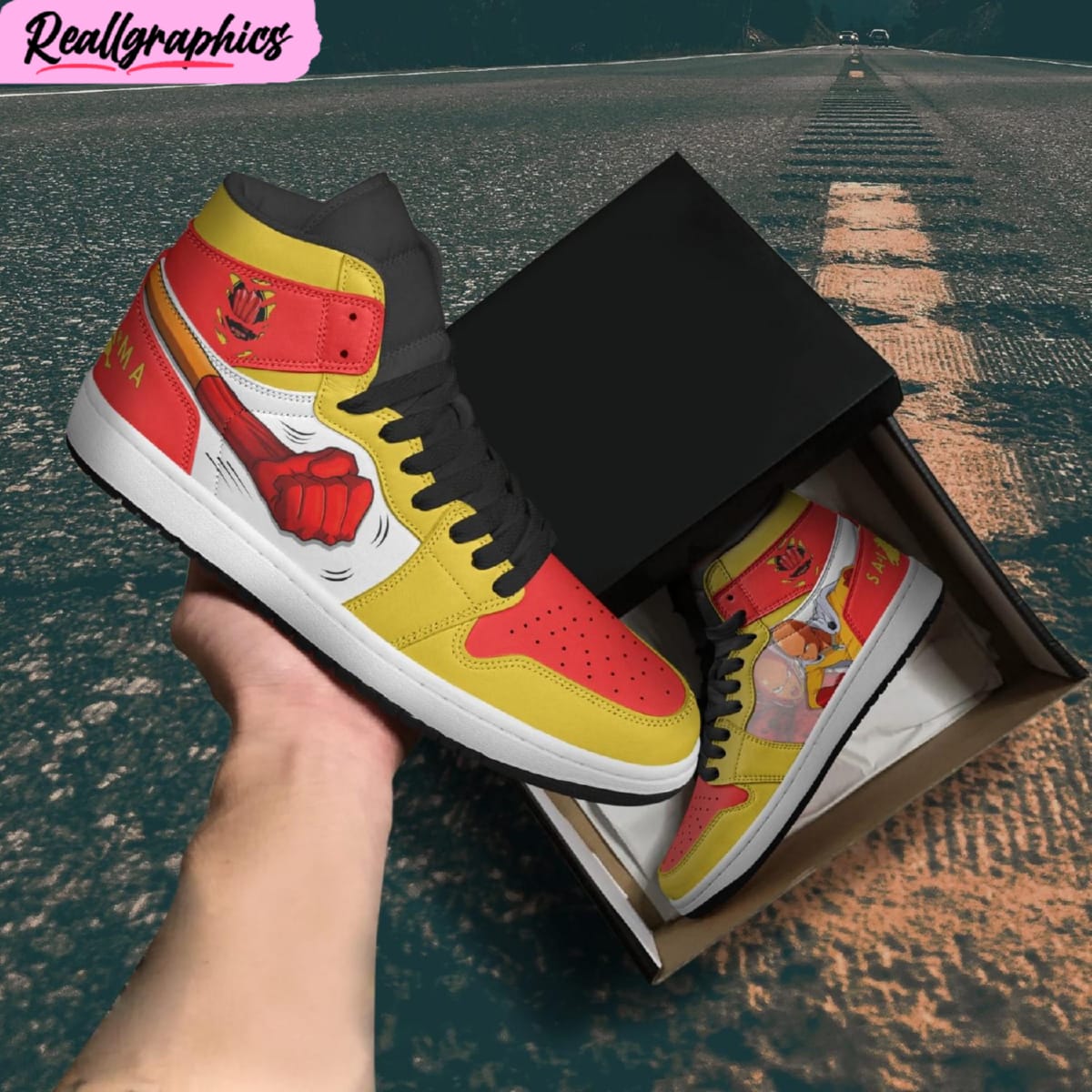 saitama jordan 1 sneaker boots, limited edition one punch man anime shoes