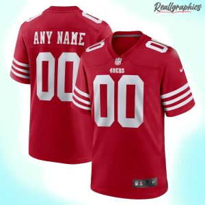 san francisco 49ers scarlet custom jersey, 49ers football jerseys for sale