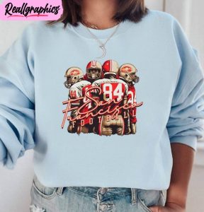 san francisco football shirt, retro 49ers unisex tee hoodie - sweatshirt