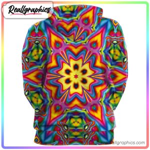 santa claus multi colored 3d printed hoodie