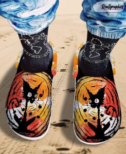 spooky cat crocs shoes halloween