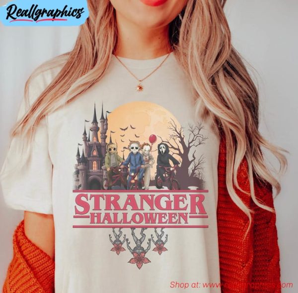 stranger things halloween shirt, scary characters horror movie long sleeve unisex hoodie