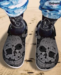 sugar skull mexican crocs shoes halloween