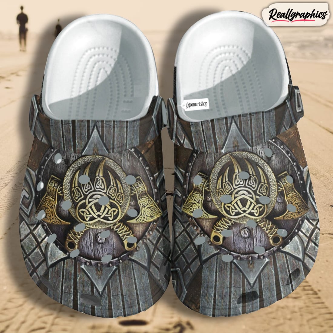 warrior shield viking valhalla god hero shoes crocs