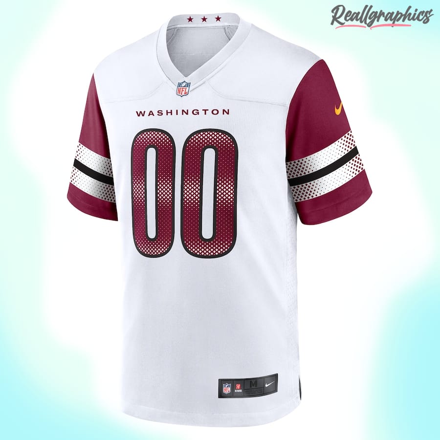 washington commanders white game custom player jersey, redskins football jerseys for sale
