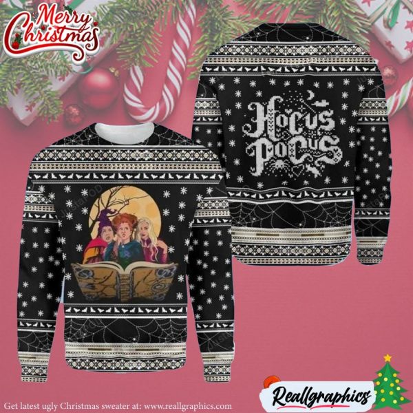 witches hocus pocus ugly sweater christmas party