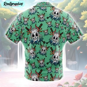 yamato jolly roger one piece button up hawaiian shirt