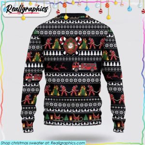 3d-santa-village-firefighter-ugly-sweater-christmas-gifts-for-firefighters-2