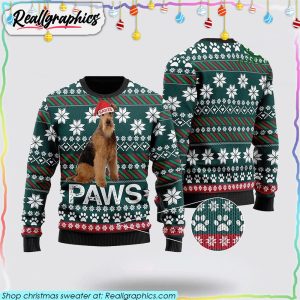 airedale-terrier-santa-printed-christmas-ugly-sweater-pet-lover-christmas-sweater