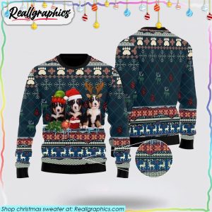 cute-bernese-mountain-dog-christmas-ugly-christmas-sweater-sweatshirt-dog-lover-christmas-sweater
