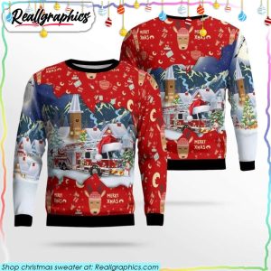 florida-sarasota-county-fire-dept-ugly-christmas-sweater-christmas-gifts-for-firefighters