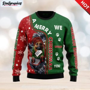 german shepherd merry ugly christmas sweater , christmas sweatshirt for sale