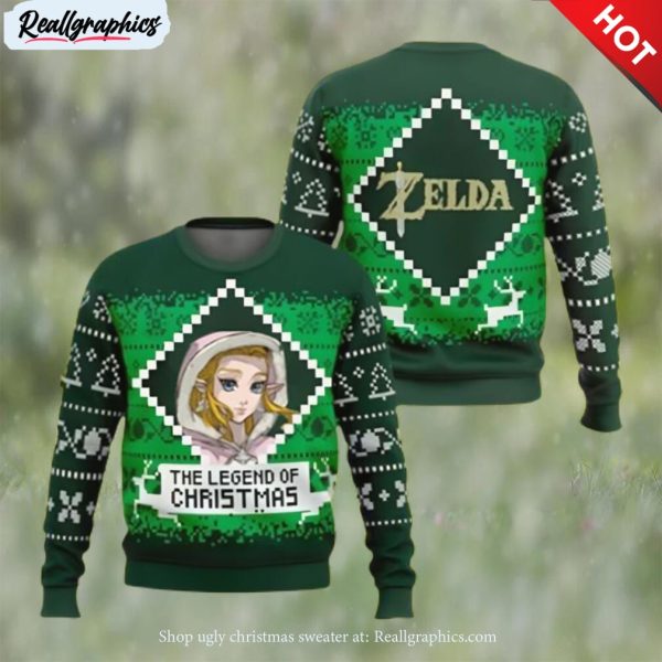 gift for the legend of zelda fans ugly sweater