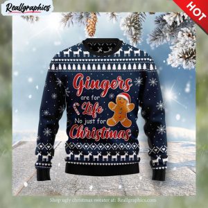 gingers are for life not just for christmas ugly christmas sweater