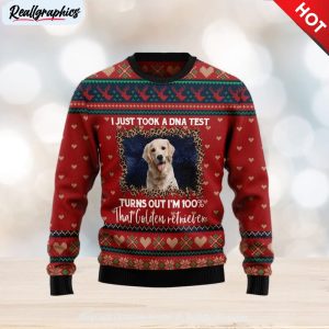 golden retriever dna ugly christmas sweater , christmas sweatshirt for sale