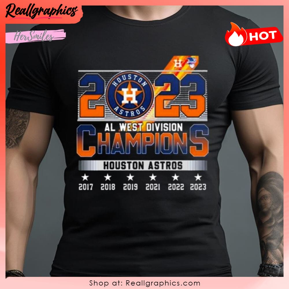 Houston Astros 2023 Al West Division Champions Shirt - Reallgraphics