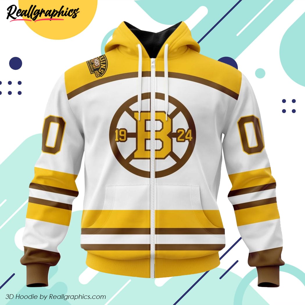 NHL Boston Bruins 2023-2024 Centennial Concept Kits Hoodie - Torunstyle