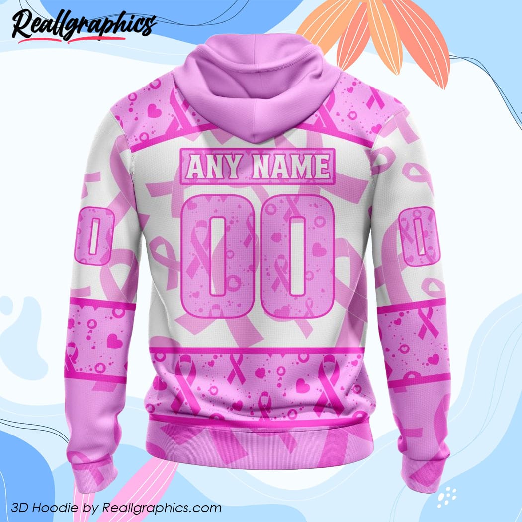 NHL Chicago BlackHawks Personalized Special Design I Pink I Can In October  We Wear Pink Breast Cancer Hoodie T Shirt - Growkoc