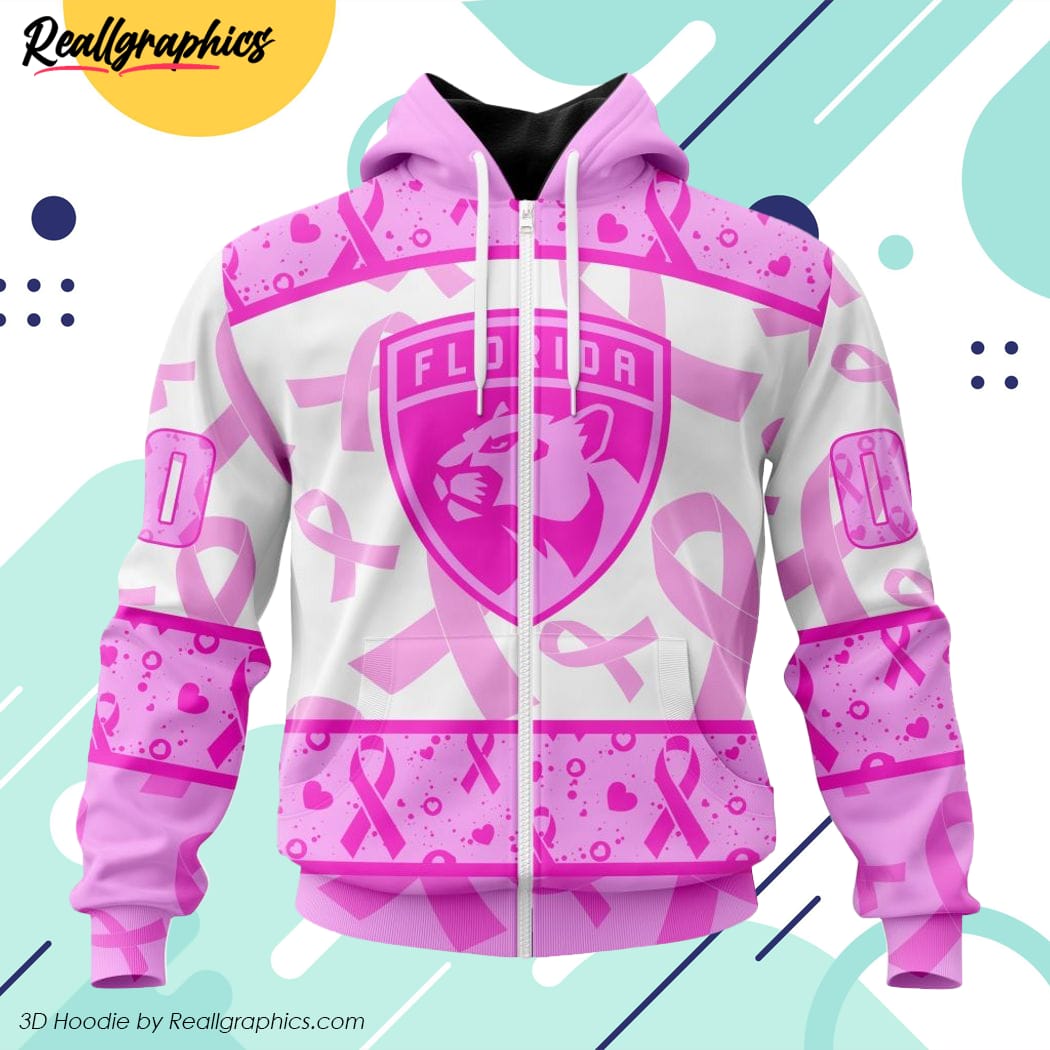 NHL Florida Panthers Personalized Special Design I Pink I Can In October We  Wear Pink Breast Cancer Hoodie T Shirt - Growkoc