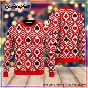 red seamless playing for xmas pattern ugly christmas sweater, christmas gifts 2023
