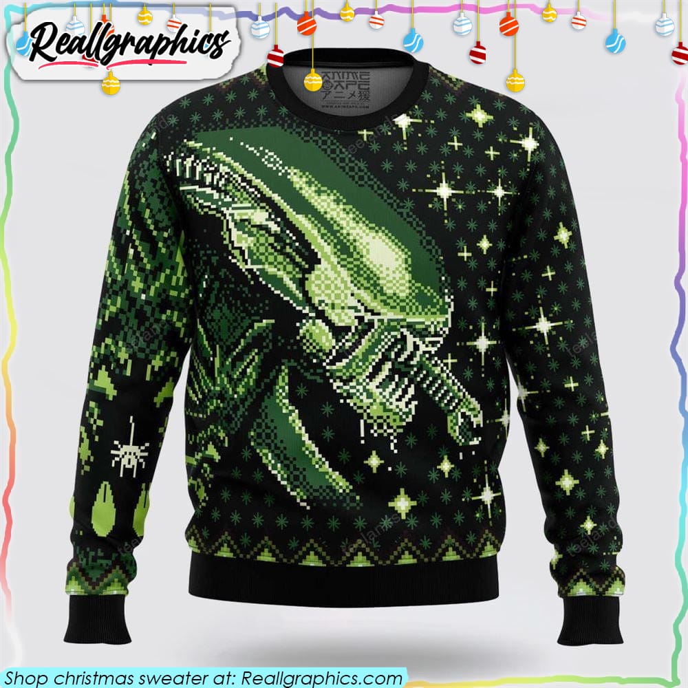 Xenomorph Alien Christmas Sweater - Reallgraphics