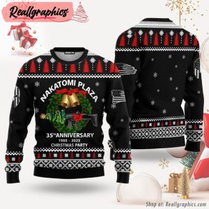 35th-anniversary-2023-warrior-nakatomi-plaza-christmas-party-ugly-christmas-sweater-for-men-women