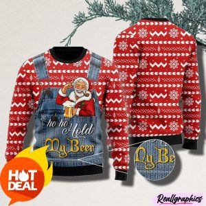Xmas-Santa-Ho-Ho-Hold-My-Beer-Christmas-Ugly-Sweater-3D