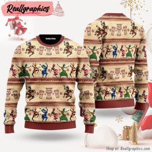 african-dancing-on-ethnic-ugly-christmas-sweater-for-men-women