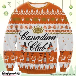 canadian-club-ugly-christmas-sweater-gift-for-christmas-holiday-1