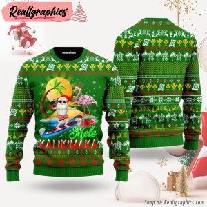 funny-hawaii-santa-mele-kalikimaka-ugly-christmas-sweater-for-men-women