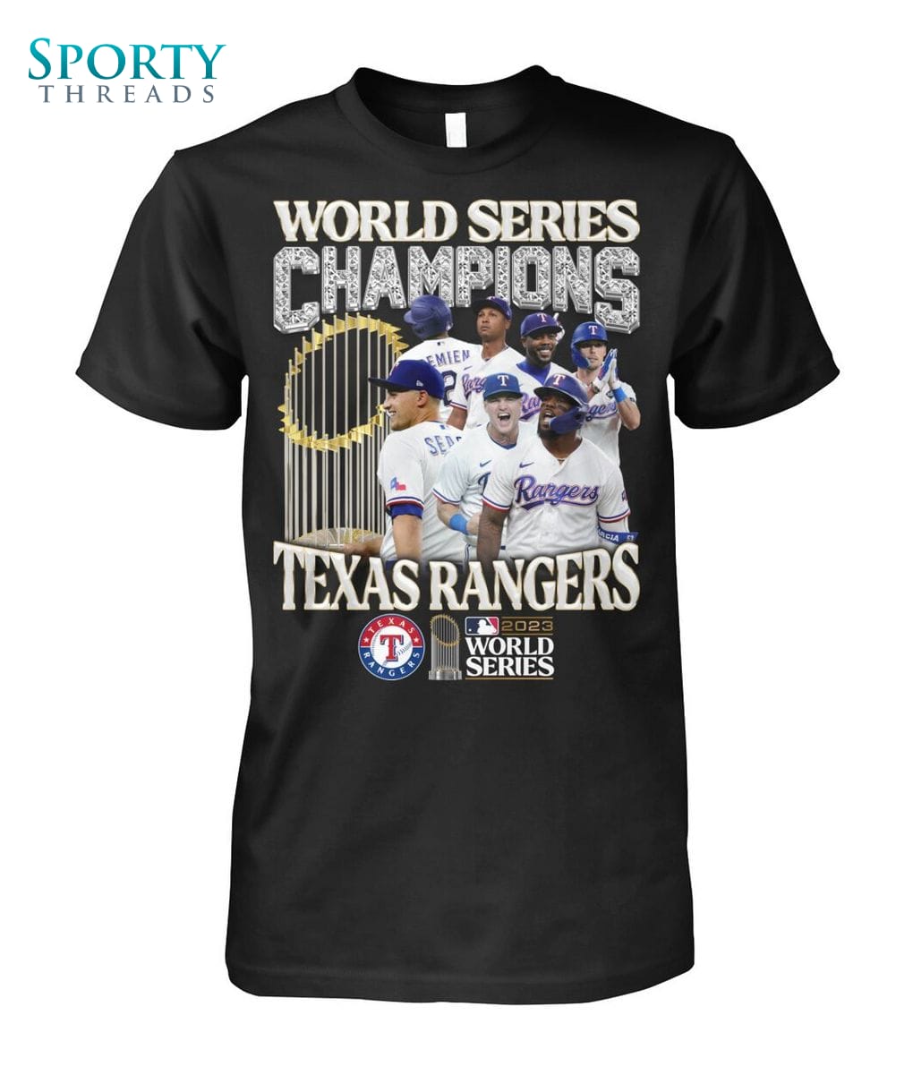 MLB Texas Rangers: On The Road to Victory 2023 World Series Champions Unisex Shirt