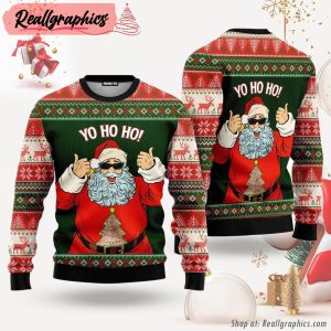 yo-ho-ho-santa-sunglasses-funny-ugly-christmas-sweater-for-men-women