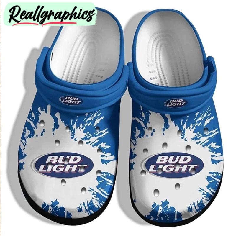 hilarious bud light crocband clog shoes for beer lovers