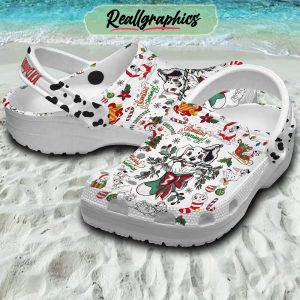 101 dalmatians santa is coming merry christmas 3d printed classic crocs
