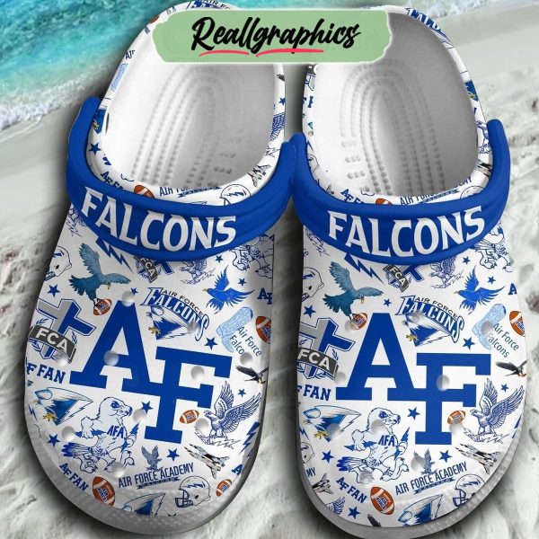 air force falcons ncaa 3d printed classic crocs, af falcons gear
